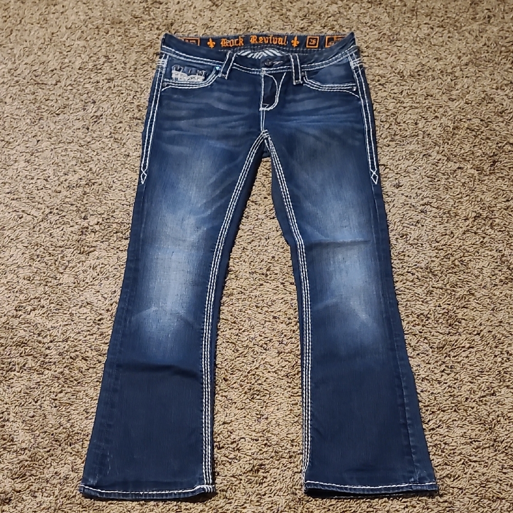 Rock Revival Women's Dark Blue Boot Cut Jeans